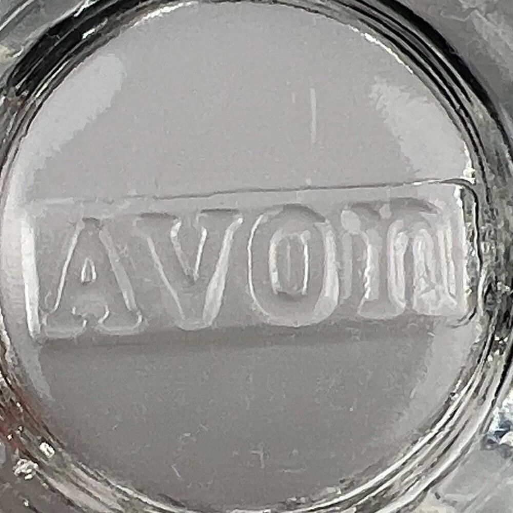 Vintage AVON Clear Glass Seashell Candle Holder Coastal Decor Trinket Ring Dish - Picture 6 of 9